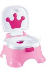 Crown Step Stool Potty Chair, Pot Seat, with 4 Tune Music, Pink - Image 4