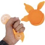 Stress Relief Squishy Orange Squeeze Stress Reliever Toys Squishy Fruit Toy Soft Mind Relaxing Toys for Kids and Adults (1 Pcs) (Orange)