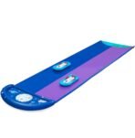 Lunar Launch 2-Lane Double Water Slide, Summer Garden Outdoor Water Slide