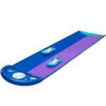 Lunar Launch 2-Lane Double Water Slide, Summer Garden Outdoor Water Slide
