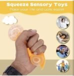 Stress Relief Squishy Orange Squeeze Stress Reliever Toys Squishy Fruit Toy Soft Mind Relaxing Toys for Kids and Adults (1 Pcs) (Orange) - Image 5