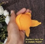Stress Relief Squishy Orange Squeeze Stress Reliever Toys Squishy Fruit Toy Soft Mind Relaxing Toys for Kids and Adults (1 Pcs) (Orange) - Image 6
