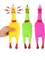 Rubber Chicken Toy 14" Screaming Squawking Practical Joke Prank Stuff Noisemaker Toys, Novelty Gag Gifts Party Favor - Image 2