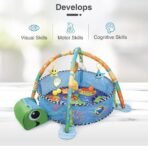 First Play Turtle Face Baby Play gym Tent for Babies, Activity Play gym for Baby with Soft Hanging Baby Toys, Baby Bedding for Newborn, Baby Play Gym Play Mat ,for 2+ Months - Image 4