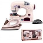 2-in-1 Small Household Appliance - Sewing Machine with Iron and Sprayer, Home Needs