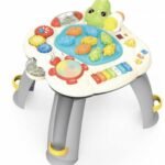 Multifunction Crocodile Musical Activity Piano Table/Activity Table ,Whack A Mole,Activity Play Game Toy Table for Kids 1Year & Above