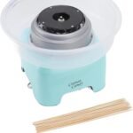 Electric Candy Floss Machine, Quick Heating 1 Button Operation Cotton Candy Maker Strong Motor for Kids (Blue)
