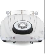 Die-Cast Zinc Alloy 1:24 Scale 1936 Merrc-Bennz Classic Large with 4 Openable Doors,Lights & Music & Working Steering【White】【Pack of 1】 (White) - Image 4
