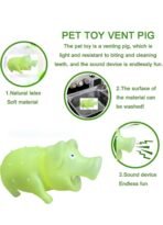 Pet Chew Rubber Squeaky Pig,with Blinking Light/Radium Glow in Dark Latex Squeaky Toys, Pet Chew Piggy, Flexible Piggy Sound Dog Toys, Funny Dogs Chewy - Image 2