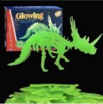Glow in The Dark Dinosaur Skeleton, Dinosaur Assembly, Fluorescent Dinosaur Sticker,Decorative Gifts for Baby Room,DIY Building Toys for Kids Disassembly Animals Toys