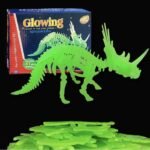Glow in The Dark Dinosaur Skeleton, Dinosaur Assembly, Fluorescent Dinosaur Sticker,Decorative Gifts for Baby Room,DIY Building Toys for Kids Disassembly Animals Toys