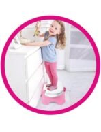 Crown Step Stool Potty Chair, Pot Seat, with 4 Tune Music, Pink - Image 2