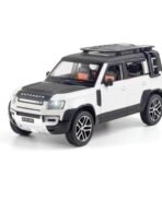 Big Size Land Rover Defender Model Car Exclusive Alloy Metal car Pull Back Die-cast Metal Toy car with Openable Doors & Light Music Best Gifts Toys Kid Silver - Image 4