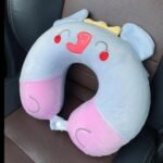 Neck Support Travel Pillow for Kids Cute Cartoon Memory Foam Stuffed U-Shaped Travel Plush Pillow