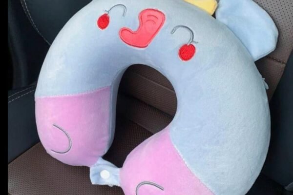 Neck Support Travel Pillow for Kids Cute Cartoon Memory Foam Stuffed U-Shaped Travel Plush Pillow