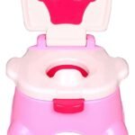 Crown Step Stool Potty Chair, Pot Seat, with 4 Tune Music, Pink