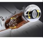 Die-Cast Zinc Alloy 1:24 Scale 1936 Merrc-Bennz Classic Large with 4 Openable Doors,Lights & Music & Working Steering【White】【Pack of 1】 (White) - Image 8