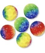 Rainbow Moon Ball (Pack of 2 Balls) Balls High Bouncing Ball Pop Bouncing. Hand-Eye Sports Training Ball Children's Sensory Ball Easy to Color-Multicolor