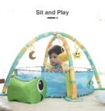 First Play Turtle Face Baby Play gym Tent for Babies, Activity Play gym for Baby with Soft Hanging Baby Toys, Baby Bedding for Newborn, Baby Play Gym Play Mat ,for 2+ Months - Image 3