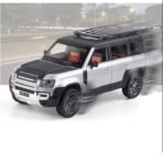 Big Size Land Rover Defender Model Car Exclusive Alloy Metal car Pull Back Die-cast Metal Toy car with Openable Doors & Light Music Best Gifts Toys Kid Silver - Image 7
