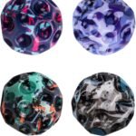 Moon Ball Space Balls High Bouncing Ball Pop Bouncing Space Ball Sports Training Ball Children's Sensory Ball Easy to cm Multicolour