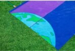 Lunar Launch 2-Lane Double Water Slide, Summer Garden Outdoor Water Slide - Image 3