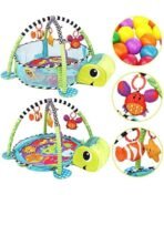 First Play Turtle Face Baby Play gym Tent for Babies, Activity Play gym for Baby with Soft Hanging Baby Toys, Baby Bedding for Newborn, Baby Play Gym Play Mat ,for 2+ Months - Image 8