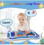 Baby Kids Water Play Mat Toys Inflatable Tummy Time Leakproof Water Play Mat, Fun Activity Play Center Indoor and Outdoor Water Play Mat for Baby Random Design,Pack of 1 Set,Blue - Image 3