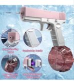 Electric Water Guns Pistol Holi Pichkari up to 35FT, Powerful Pool Beach Party Games Outdoor Water Fighting High Pressure Automatic Squirt Gun Toys for Kids Random Color - Image 6