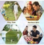 Rainbow Moon Ball (Pack of 2 Balls) Balls High Bouncing Ball Pop Bouncing. Hand-Eye Sports Training Ball Children's Sensory Ball Easy to Color-Multicolor - Image 3