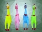 Rubber Chicken Toy 14" Screaming Squawking Practical Joke Prank Stuff Noisemaker Toys, Novelty Gag Gifts Party Favor