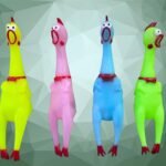 Rubber Chicken Toy 14" Screaming Squawking Practical Joke Prank Stuff Noisemaker Toys, Novelty Gag Gifts Party Favor