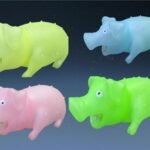 Pet Chew Rubber Squeaky Pig,with Blinking Light/Radium Glow in Dark Latex Squeaky Toys, Pet Chew Piggy, Flexible Piggy Sound Dog Toys, Funny Dogs Chewy