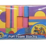 Fun Foam Building Blocks Colourful & Chuncky Foam Blocks for Toddlers & Preschoolers lightweight-52 Pieces