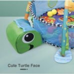 First Play Turtle Face Baby Play gym Tent for Babies, Activity Play gym for Baby with Soft Hanging Baby Toys, Baby Bedding for Newborn, Baby Play Gym Play Mat ,for 2+ Months - Image 5