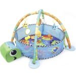 First Play Turtle Face Baby Play gym Tent for Babies, Activity Play gym for Baby with Soft Hanging Baby Toys, Baby Bedding for Newborn, Baby Play Gym Play Mat ,for 2+ Months