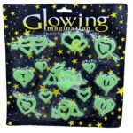 3D Fluorescent Glow in The Dark Hearts Wall Stickers