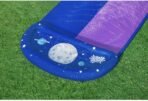 Lunar Launch 2-Lane Double Water Slide, Summer Garden Outdoor Water Slide - Image 4