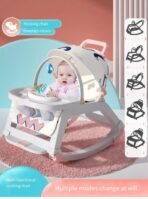 Multi-function baby talisman 0-2 Years Old Baby Rocking Chair Baby Sleeping Cradle Bed Newborn comfort chair recliner dining chair - Image 5