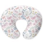 Premium Cotton Newborn Nursing Feeding Pillow, Breastfeeding Pillows with Removable Cover, Infant Support for Baby & Mom Cradle 0-24 Months (Random)