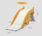 Premium 4-in-1 Multi-Activity Toddler Play Center – Convertible Indoor Slide, Rocking Horse, Ring Toss Game, & Kids Study Desk/Chair – Safe HDPE Plastic Playground for Infants & Toddlers (Yellow/White) - Image 5