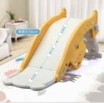 Premium 4-in-1 Multi-Activity Toddler Play Center – Convertible Indoor Slide, Rocking Horse, Ring Toss Game, & Kids Study Desk/Chair – Safe HDPE Plastic Playground for Infants & Toddlers (Yellow/White) - Image 8