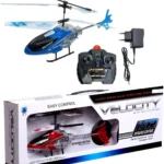 Velocity Mini RC Helicopter with Infrared Control – Super Alloy Structure for Crash Resistance – 2-Channel Indoor Flying Toy with Gyro Stability – Digital Proportional Coaxial Model for Kids & Beginners Ages 4+