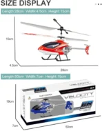Velocity Mini RC Helicopter with Infrared Control – Super Alloy Structure for Crash Resistance – 2-Channel Indoor Flying Toy with Gyro Stability – Digital Proportional Coaxial Model for Kids & Beginners Ages 4+ - Image 3