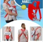 Premiun 4-in-1 Baby Carrier Bag Adjustable with Comfortable Head Support & Buckle Straps (Blue) - Image 4