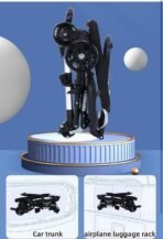 Premium 3-in-1 Baby Stroller for 7 Months to 3 Years, Lightweight, Foldable, Chair, Safety Harness, Cushioned Seat, Ideal Toddler Trolley, Easy Travel, Carry on Plane Foldable Stroller (Black) - Image 6