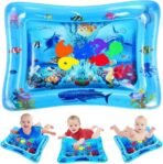 Premium 2in1 Combo Baby Play Mat Gym & Fitness Rack with Hanging Rattles Lights & Musical Keyboard Mat Piano with Water Play Mat Activity Centre (Pack of 2) Multicolor - Image 6