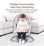 Premium Mastela 3 in 1 Swing Rocker Automatic for New Born Baby 0 to 18 Month Girl & Boy with 4- Swing Modes, Multi Backrest Adjustment - Image 6