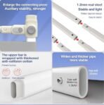 Premium Vertical Lift Baby Bed Rail Guard – Extra Tall Safety Bed Guard for Toddlers & Infants – Breathable Mesh with Cute Animal Prints – Adjustable Anti-Fall Bed Rail for Queen, King, & Twin Size Beds (Grey/Elephant & Giraffe) - Image 4