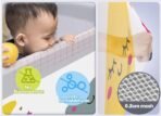Premium Vertical Lift Baby Bed Rail Guard – Extra Tall Safety Bed Guard for Toddlers & Infants – Breathable Mesh with Cute Animal Prints – Adjustable Anti-Fall Bed Rail for Queen, King, & Twin Size Beds (Grey/Elephant & Giraffe) - Image 6